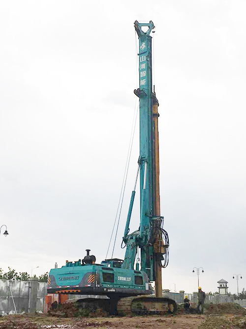 yp街机智能十台旋挖助力沈阳重点工程