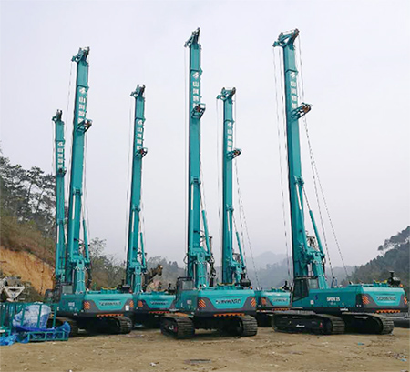 新年献礼yp街机智能9台SWDM25旋挖钻机征战越南