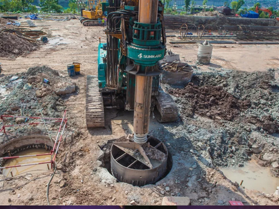 3.5米直径高效入岩，，，他携yp街机智能旋挖名动山城