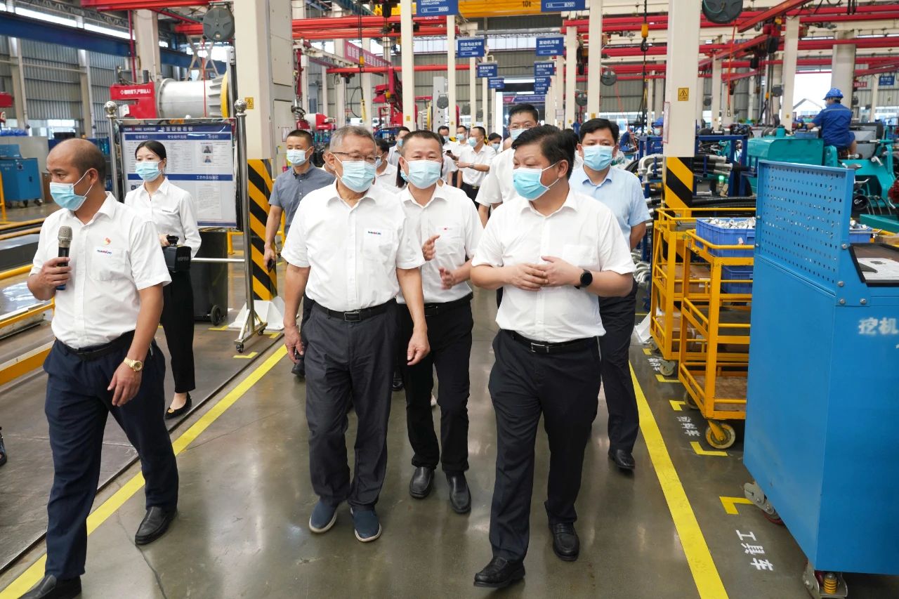 长沙县委书记付旭明调研yp街机智能