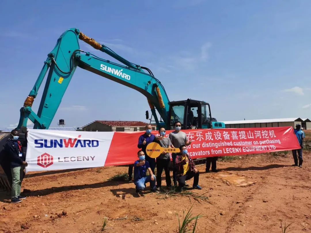 亮相中非经贸展览会！yp街机智能尽展工程机械国产品牌魅力