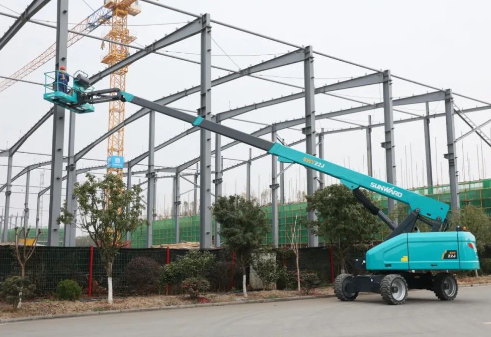 勇闯蓝海！yp街机智能两款臂式高空作业平台正式“出道”