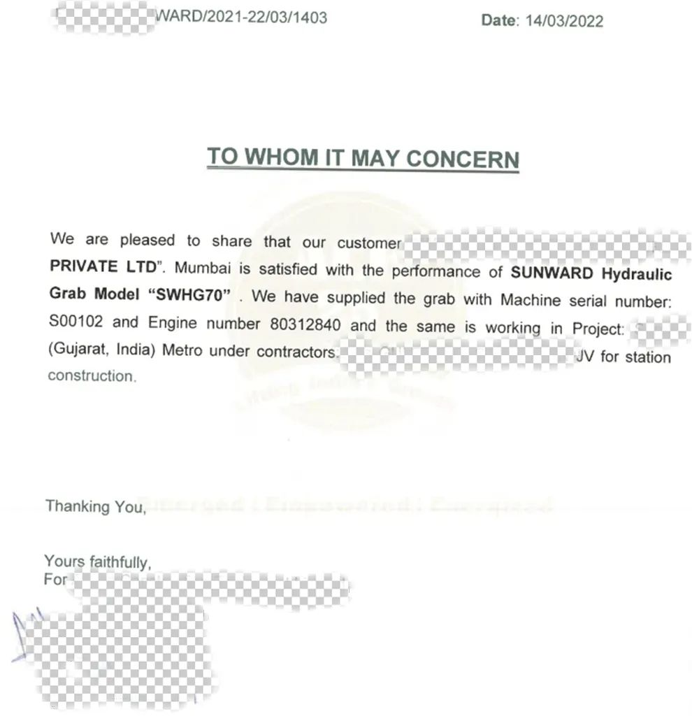 谢谢信！yp街机智能SWHG70液压抓斗助力外洋基础施工获肯定