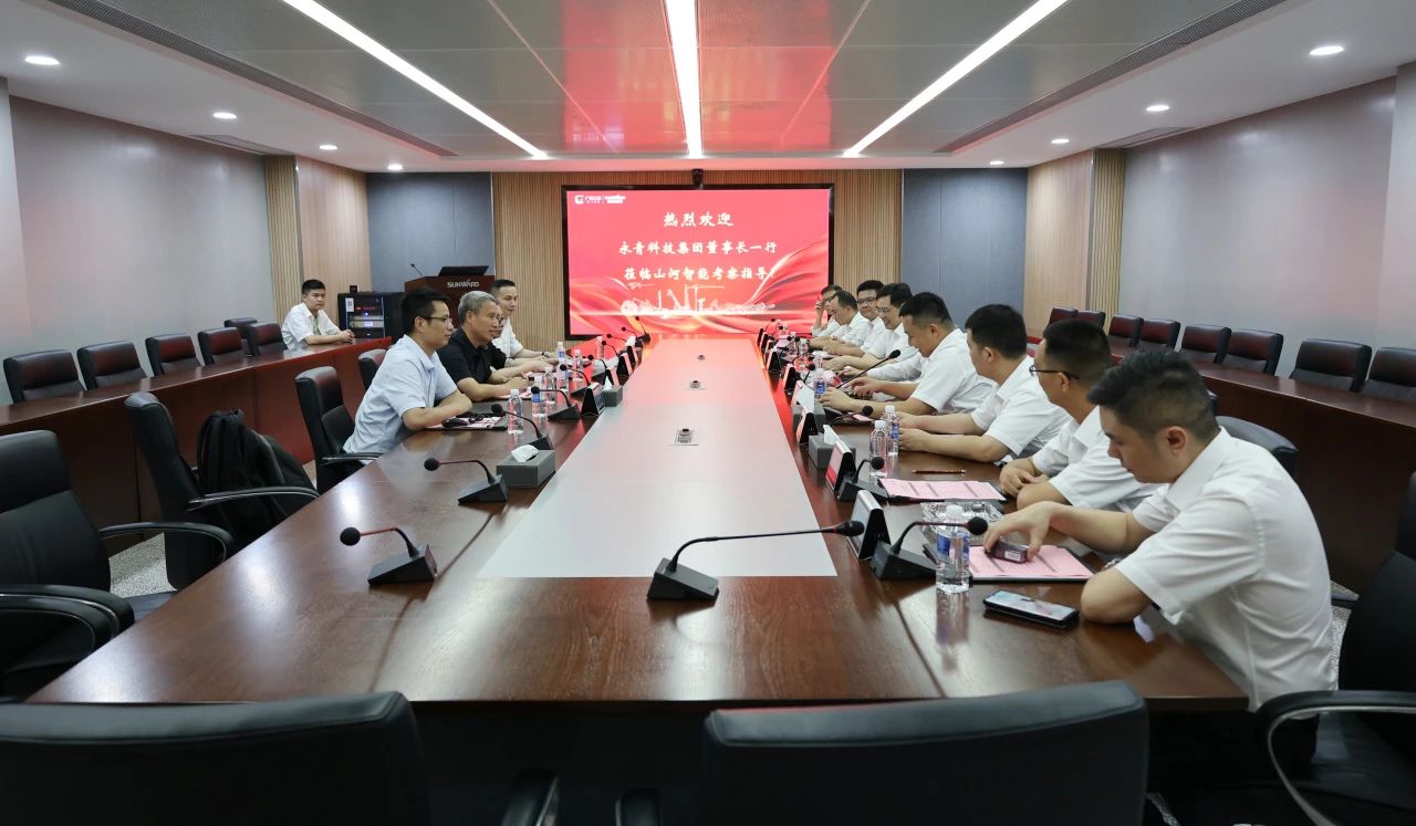 永青科技集团董事长胡晓东带队到访yp街机智能