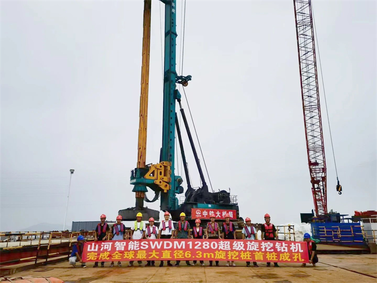 喜报！yp街机智能完成“全球最大”6.3米直径旋挖桩成孔成桩